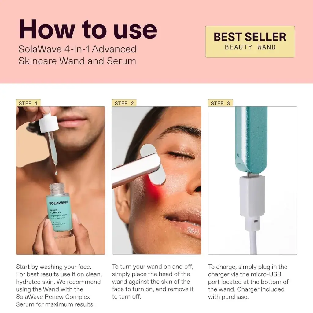 Solawave Facial Wand – Experience the Power of 4-in-1 Skincare