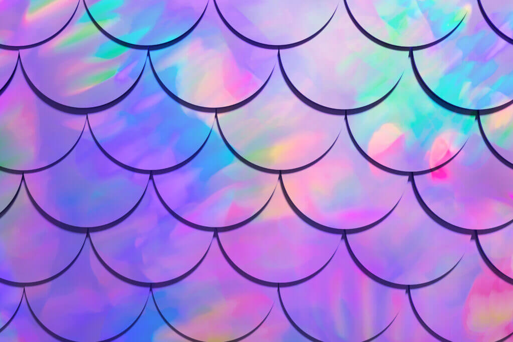 3d render of Mermaid fish scale background