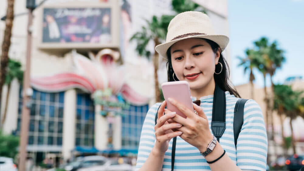 Lifestyle of person traveling