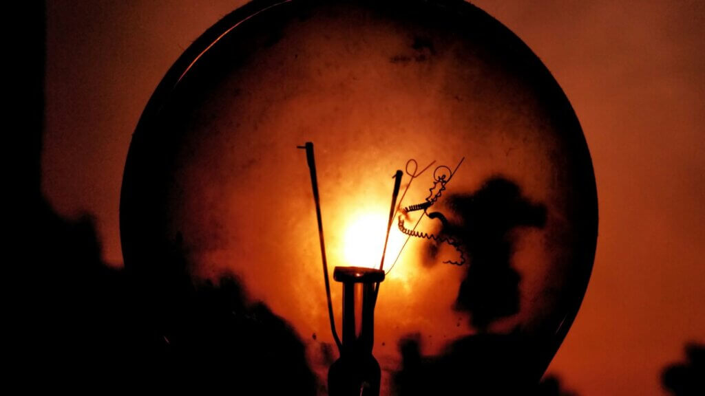 A lightbulb