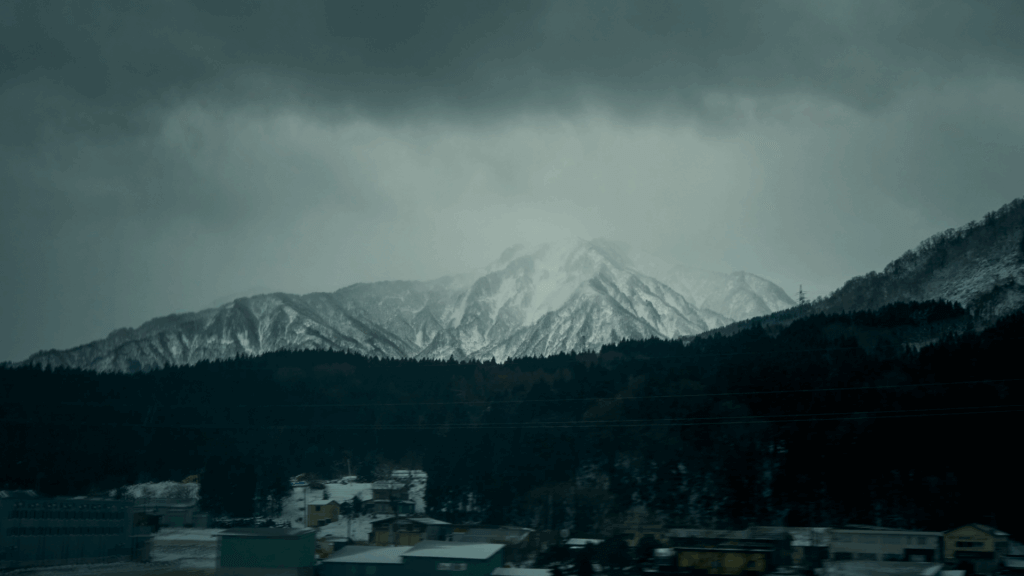 Snow covered mountains