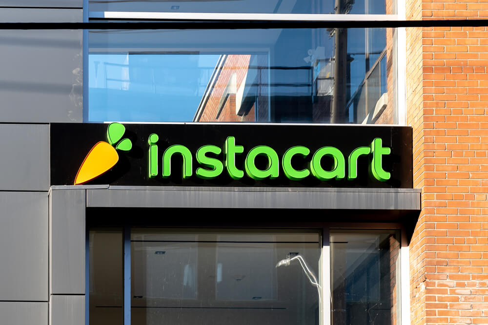 Instacart signage on company building