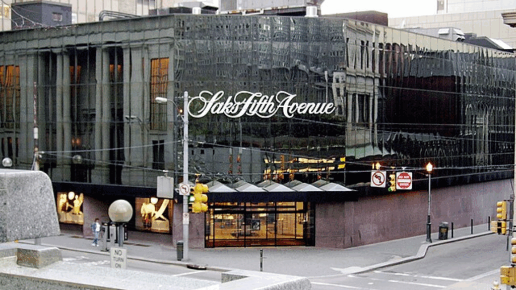 Saks store entrance
