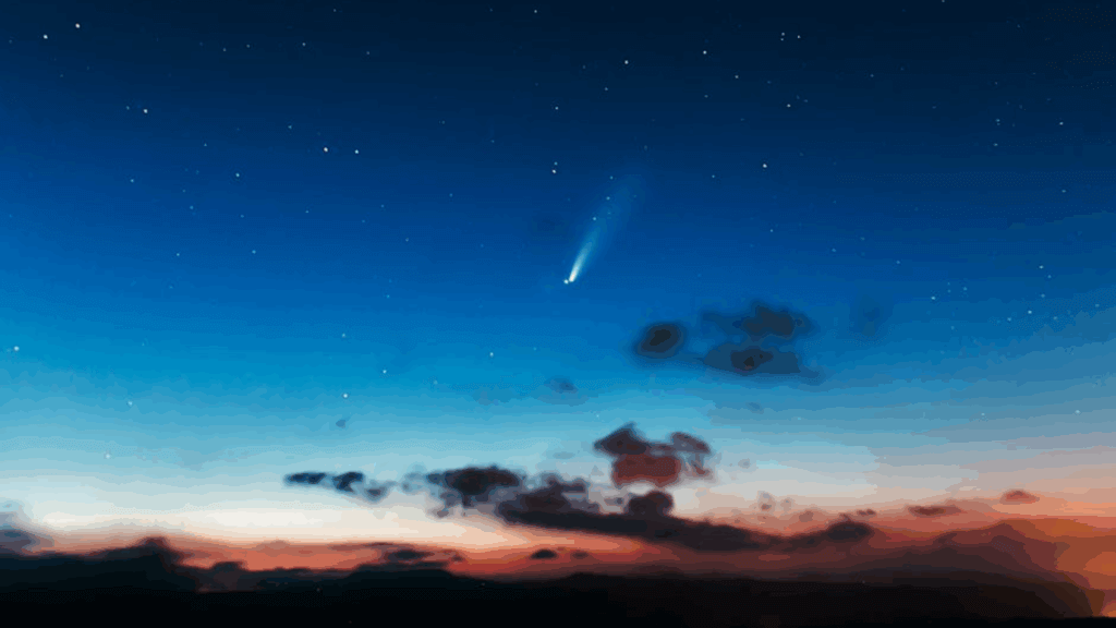 comet in the sky
