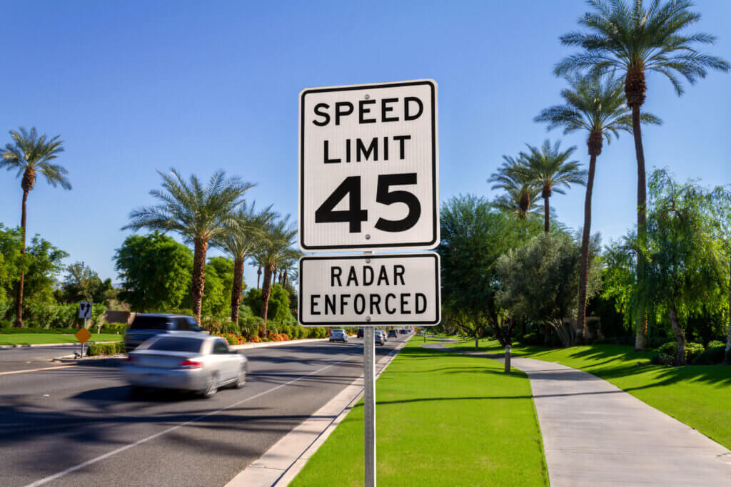 Speed limit sign