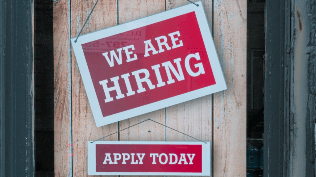 hiring sign