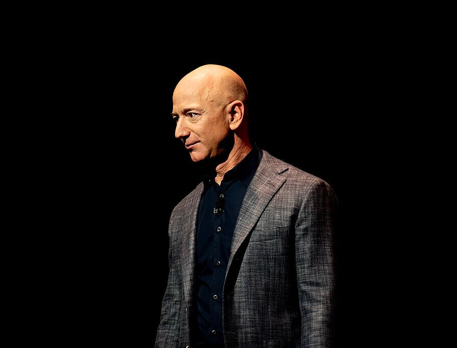 Jeff Bezos at the Unveiling of Blue Origin's Lunar Lander in Washington, DC in 2019