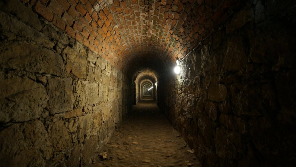 An old underground tunnel.