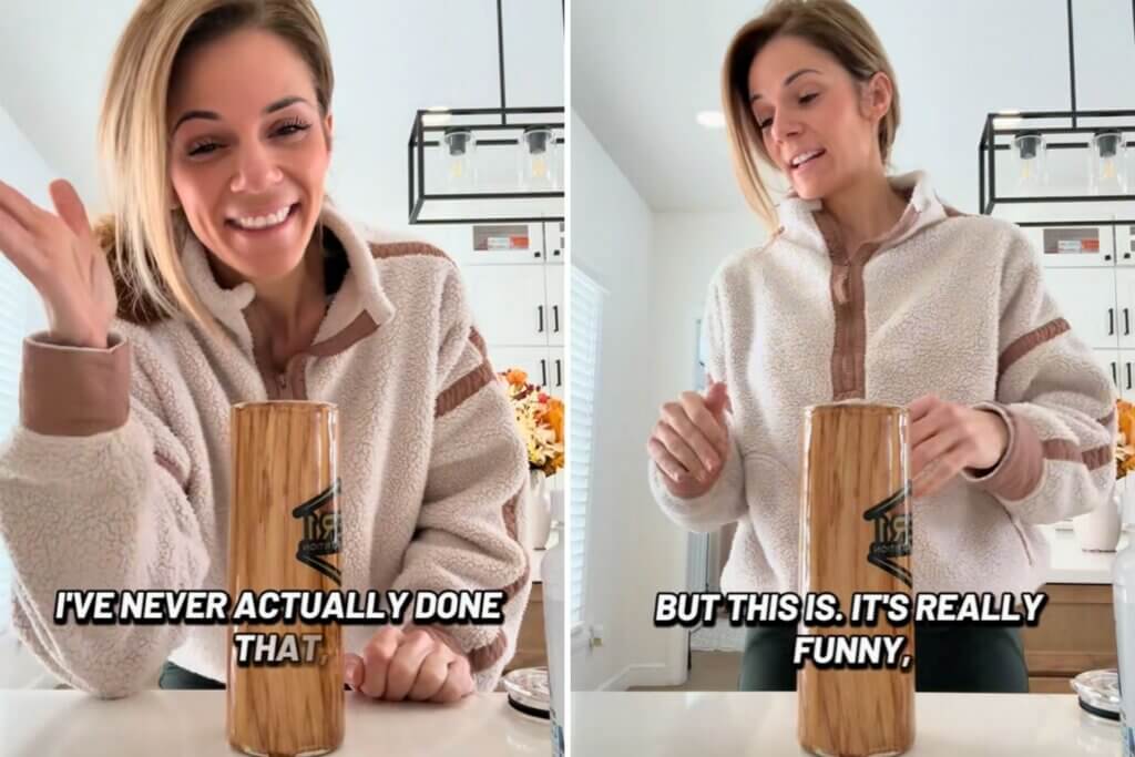 Influencer Tara Woodcox in a response video about the backlash.