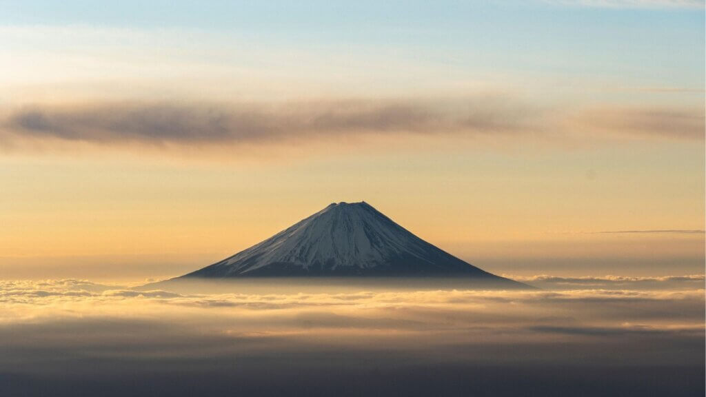 Mountain active volcano