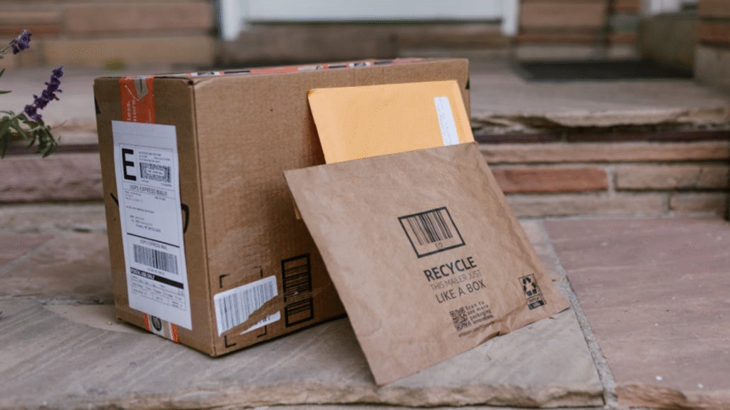 package left on doorstep