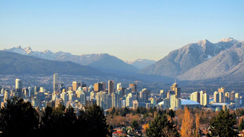 Vancouver Skyline and Mountains