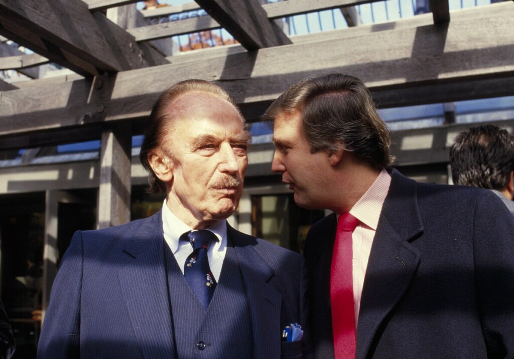 Fred and Donald Trump in the 1980s