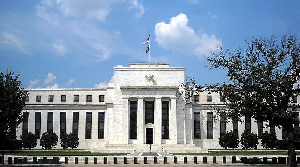 The Federal Reserve building in Washington, D.C., headquarters of the U.S. central bank.