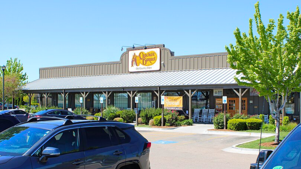 Cracker Barrel parking lot.