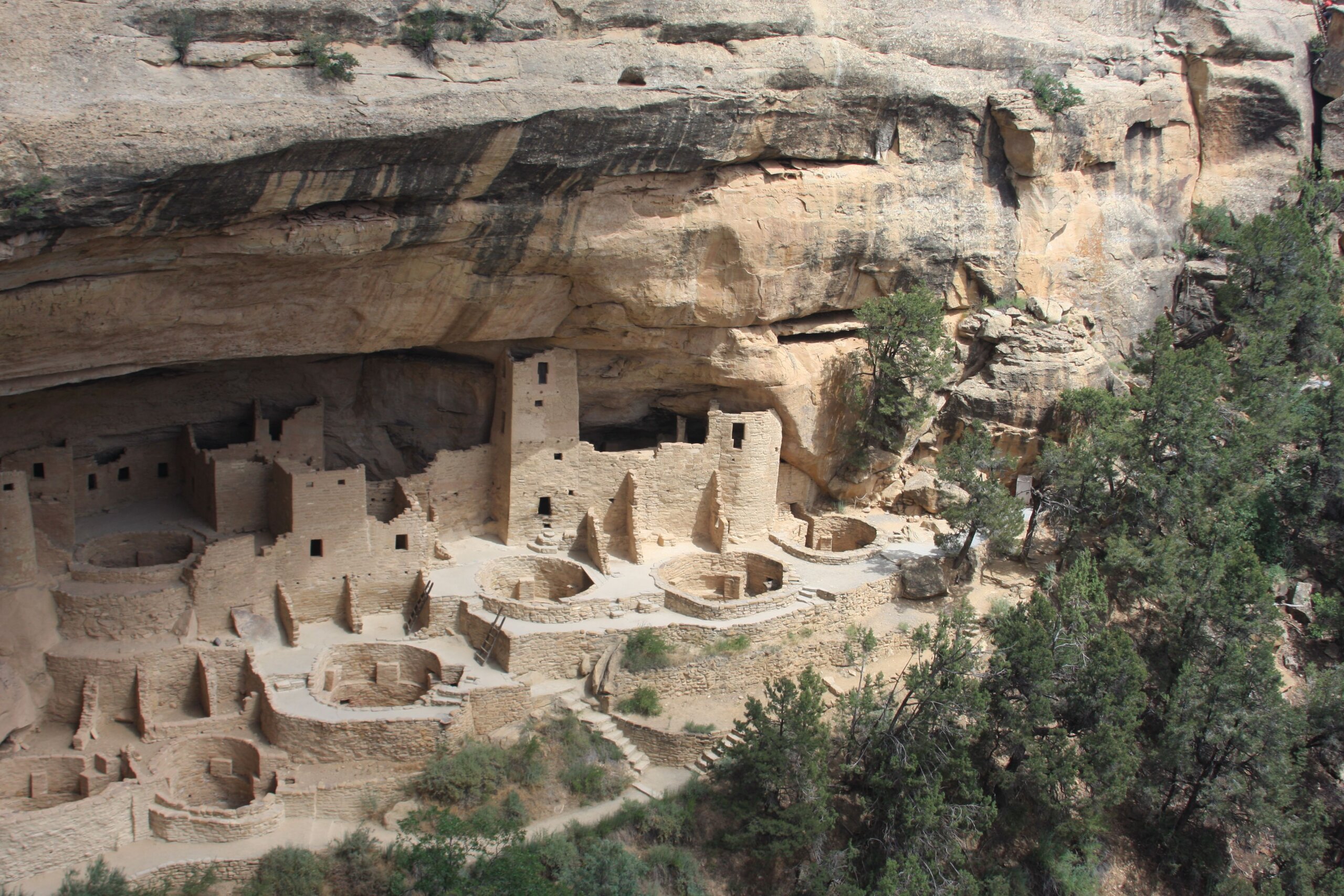 Cliff Palace, an Ancestral Puebloan archaeological site at Mesa Verde National Park in Colorado.