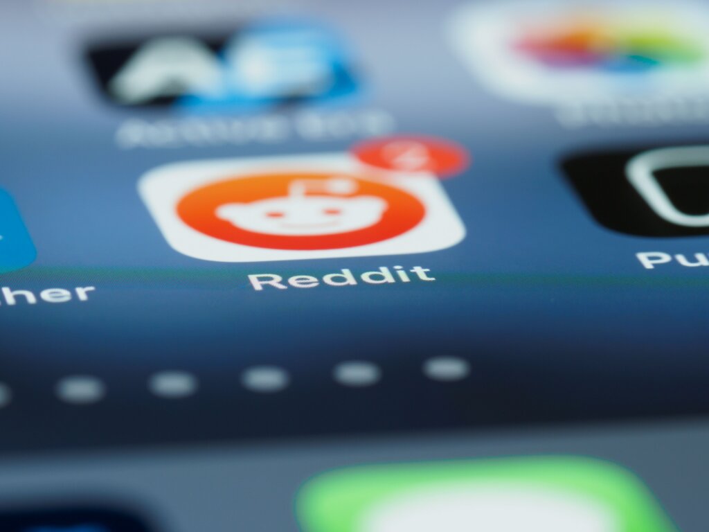 Reddit app icon displayed on a smartphone screen.