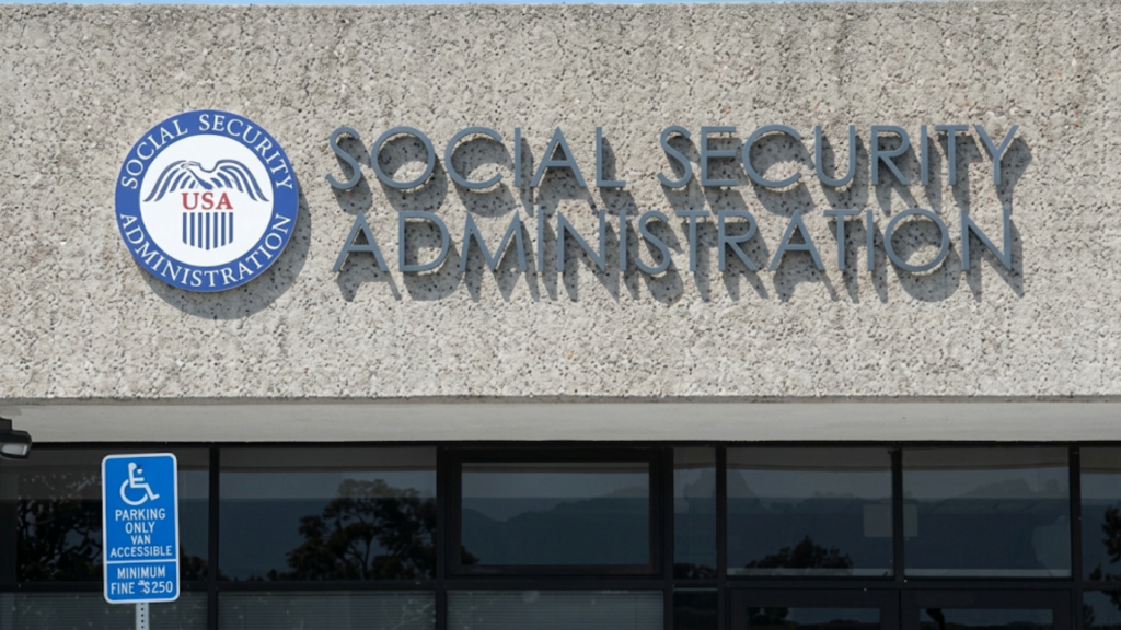 Exterior view of the Social Security Administration building.