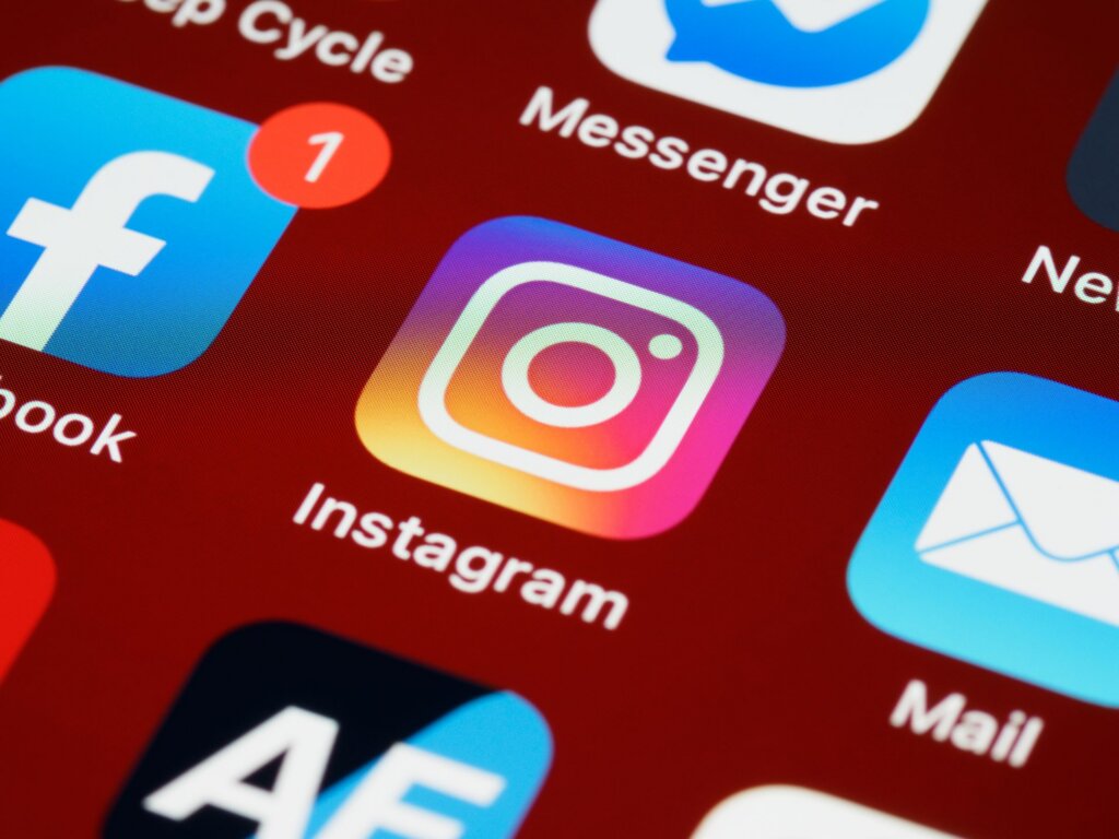 Instagram app icon displayed on a smartphone screen.