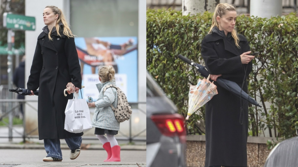 A picture of Heard with her daughter
