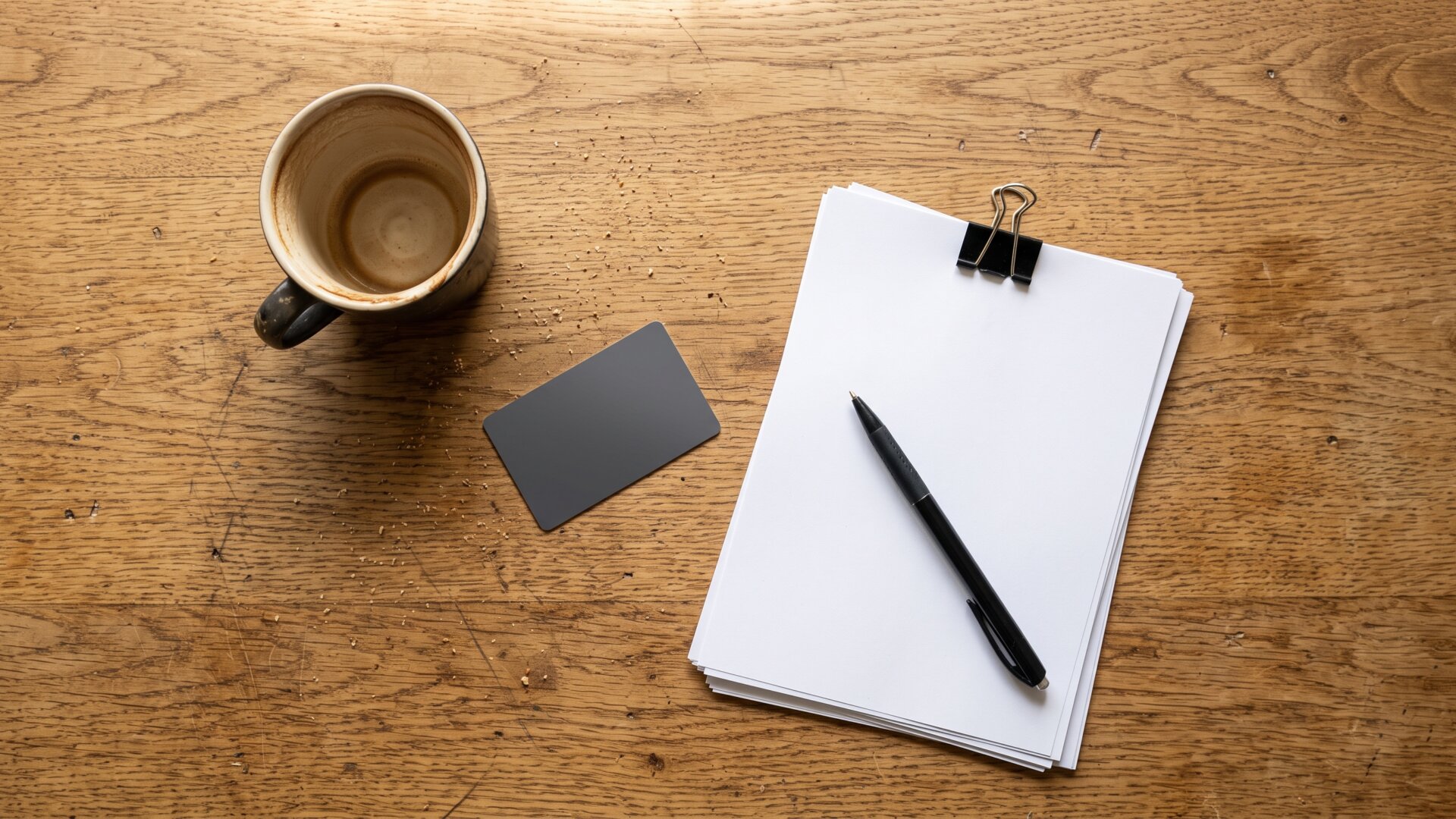 An arranged still life of a kitchen-table payment stack with no insurer involved, matching slide 4's point that these transactions run directly between patient and practice.
