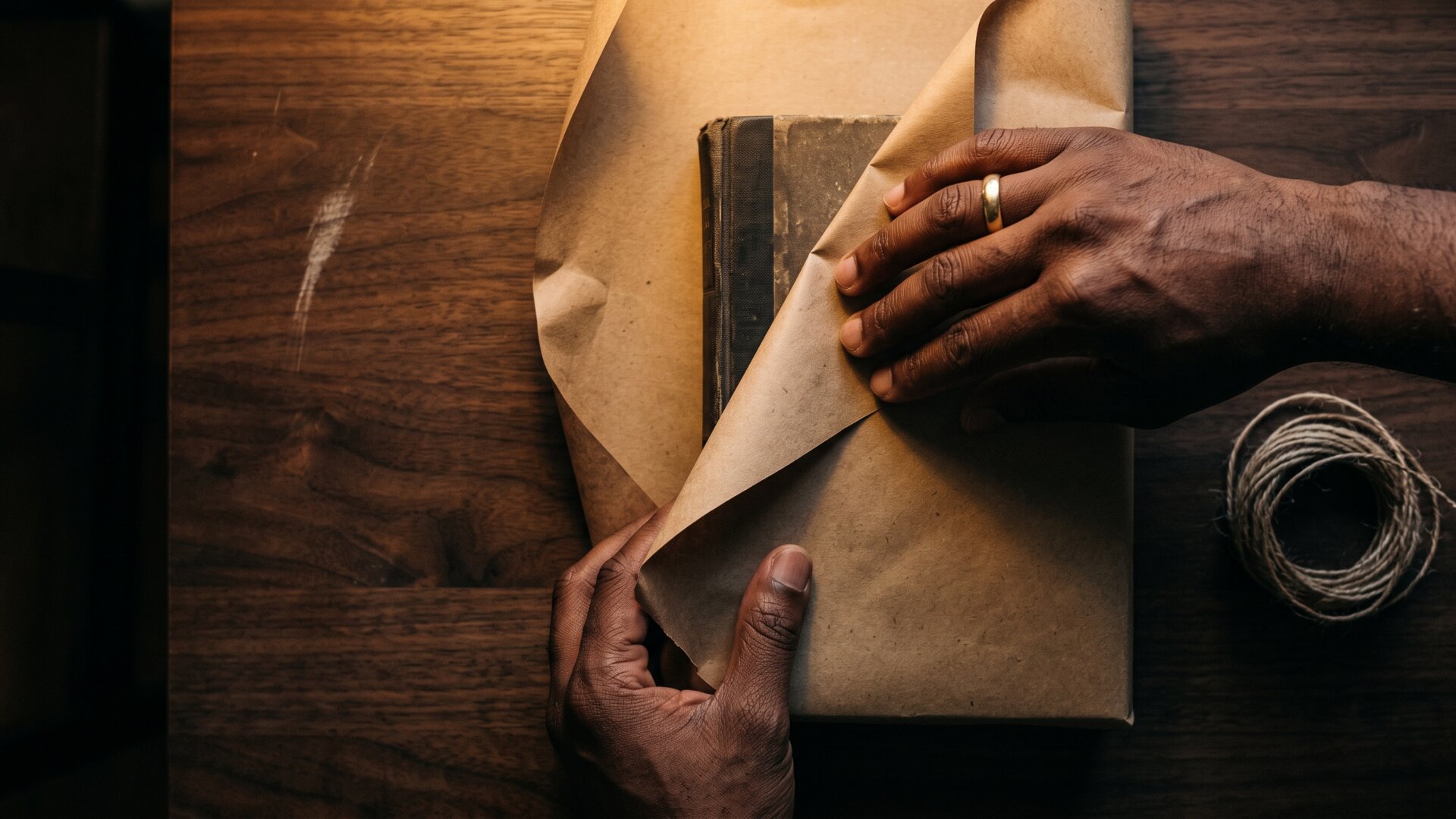 A used item being wrapped for a gift, matching the slide's point that gifting is the real test of whether secondhand stigma has faded.