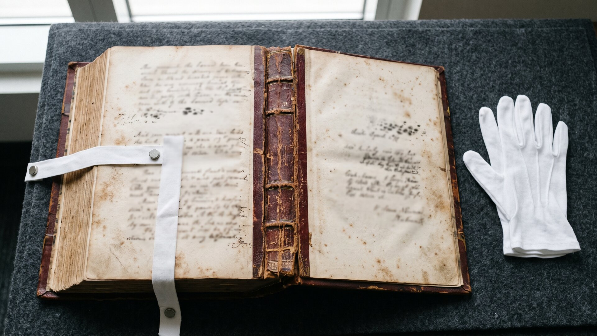 An open antique medical volume in an archive, matching slide 6's reference to the Book of Prognostics without faking a specific historical document.